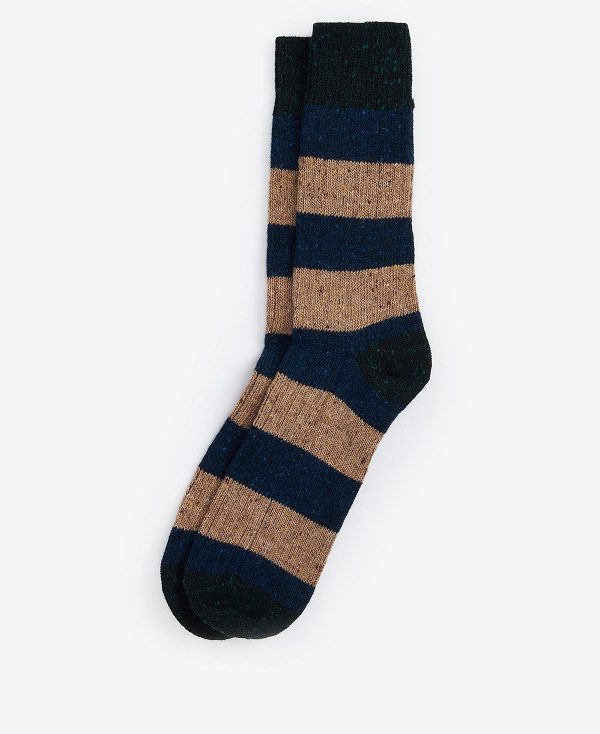 Barbour Houghton Socks (Set Of 2) Mørkeblå | BABO89144