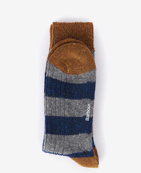 Barbour Houghton Stripe Socks Flerfarvede | BABO89153