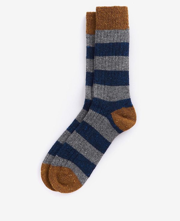 Barbour Houghton Stripe Socks Flerfarvede | BABO89153