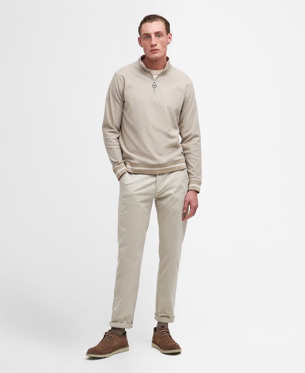 Barbour Houndwood Half-zip Sweatshirt Hvide | BABO88469