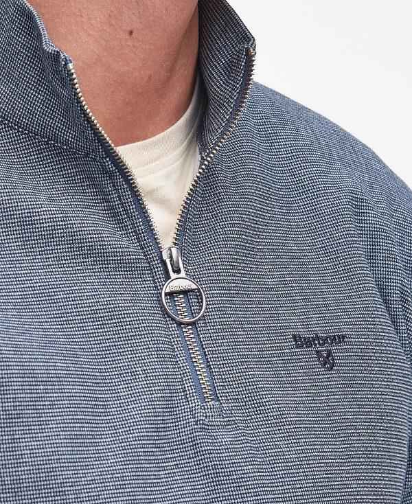 Barbour Houndwood Half-zip Sweatshirt Mørkeblå | BABO88466