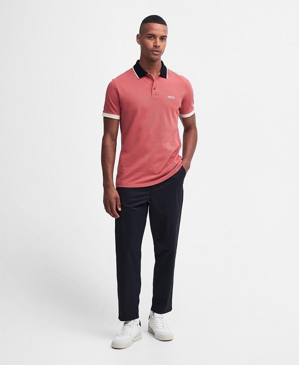 Barbour Howall Polo Shirt Rød | BABO88073