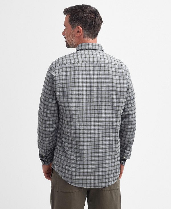 Barbour Howard Tailored Long-sleeved Shirt Grå | BABO87722