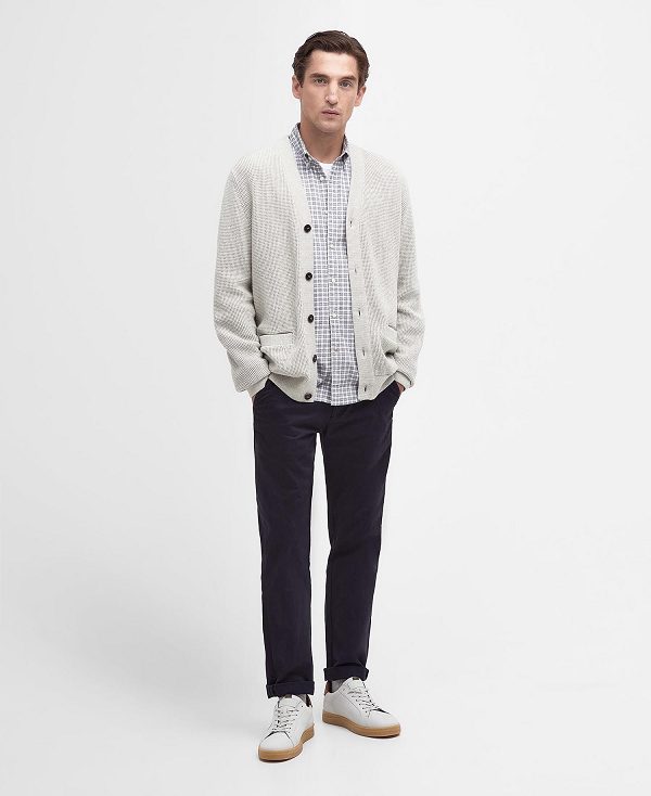 Barbour Howick Cardigan Hvide | BABO88697