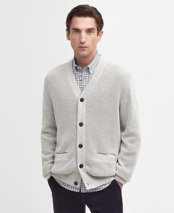 Barbour Howick Cardigan Hvide | BABO88697