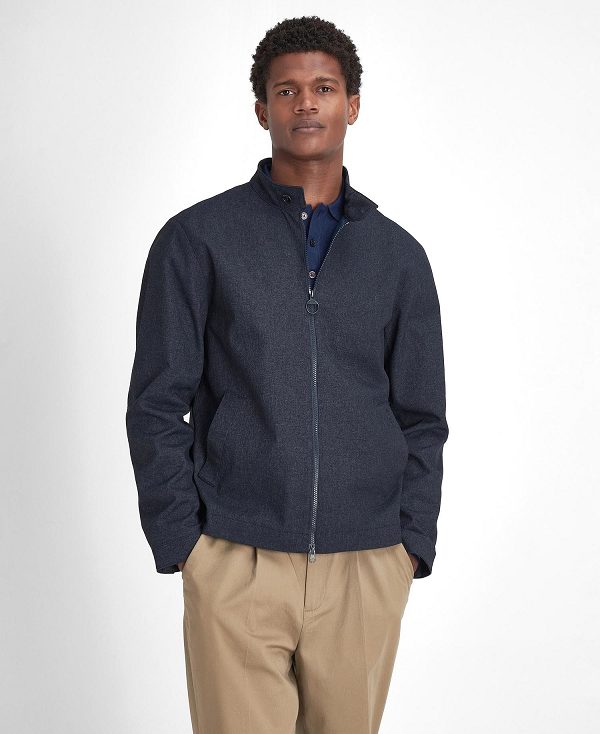 Barbour Howick Showerproof Harrington Jacket Mørkeblå | BABO87457