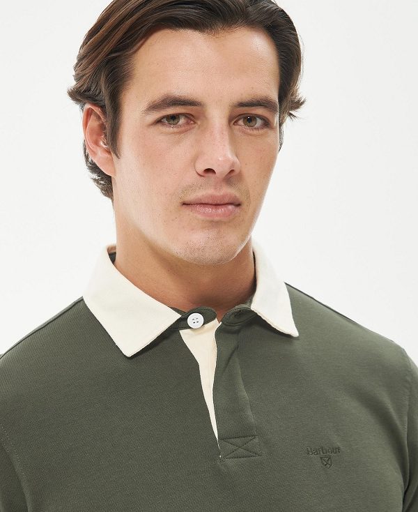 Barbour Howtown Rugby Shirt Grøn | BABO88236