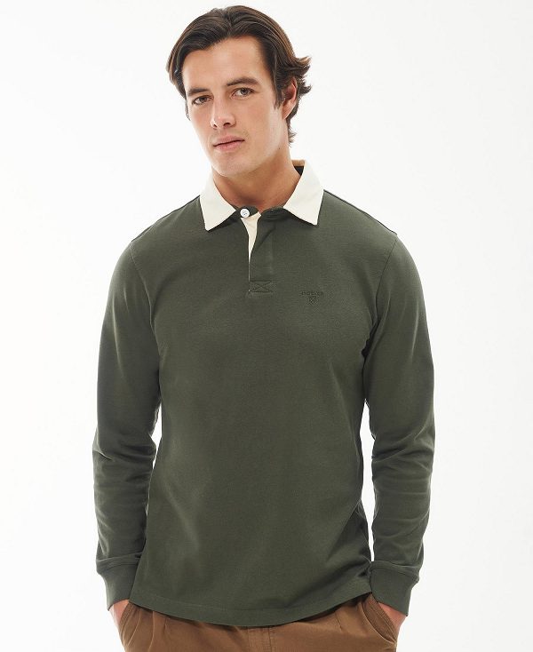 Barbour Howtown Rugby Shirt Grøn | BABO88236