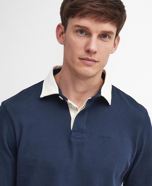 Barbour Howtown Rugby Shirt Mørkeblå | BABO88244