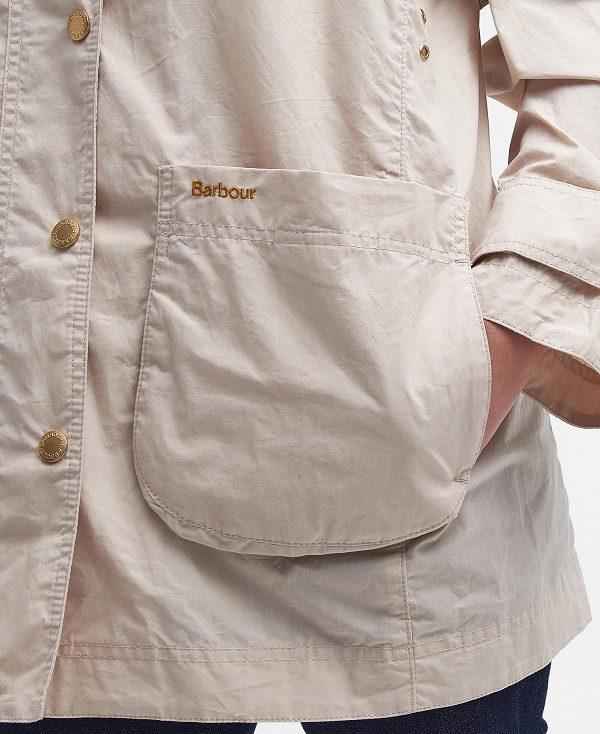 Barbour Hutton Oversized Showerproof Jacket Hvide | BABO89400