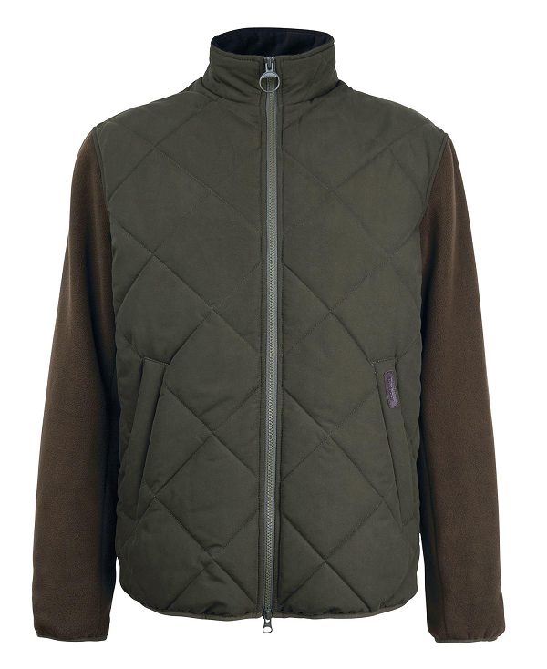 Barbour Hybrid Fleece Jacket Grøn | BABO88719