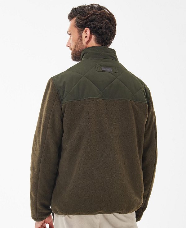 Barbour Hybrid Fleece Jacket Grøn | BABO88719