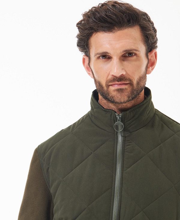 Barbour Hybrid Fleece Jacket Grøn | BABO88719