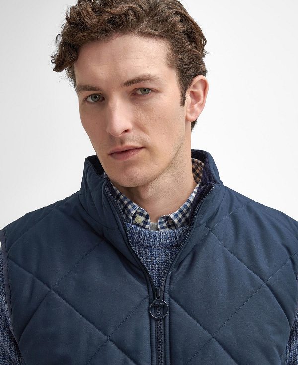 Barbour Hybrid Quilted Gilet Mørkeblå | BABO87568