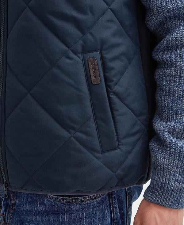 Barbour Hybrid Quilted Gilet Mørkeblå | BABO87568