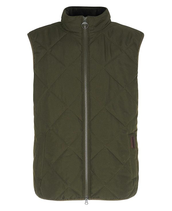 Barbour Hybrid Quilted Gilet Olivengrøn | BABO87567