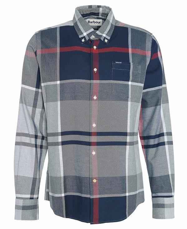 Barbour Iceloch Tailored Long-sleeved Shirt Blå | BABO87859