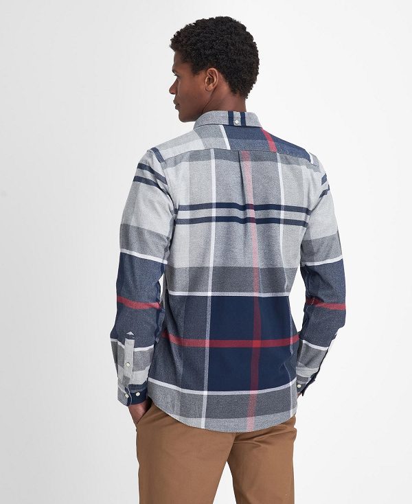 Barbour Iceloch Tailored Long-sleeved Shirt Blå | BABO87859