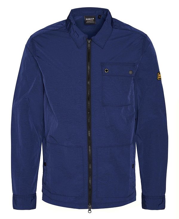 Barbour Inlet Overshirt Mørkeblå | BABO87986