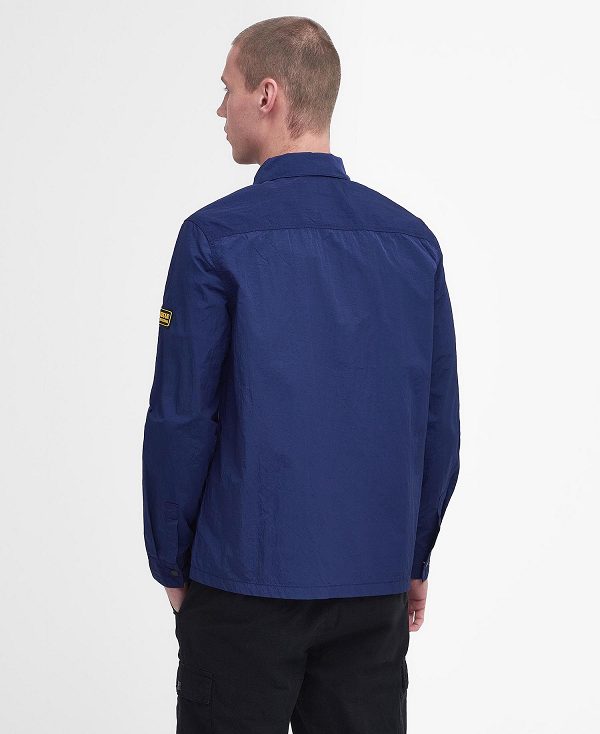 Barbour Inlet Overshirt Mørkeblå | BABO87986