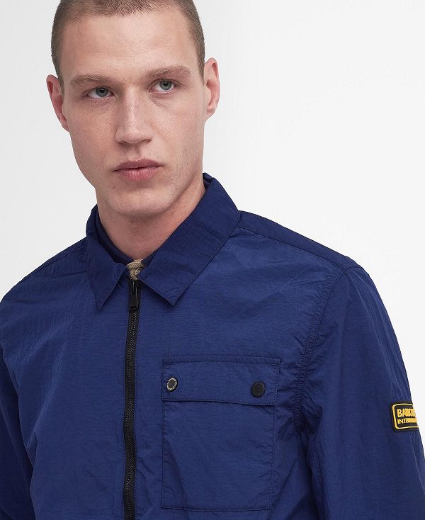 Barbour Inlet Overshirt Mørkeblå | BABO87986