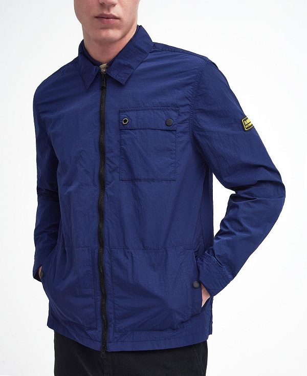 Barbour Inlet Overshirt Mørkeblå | BABO87986