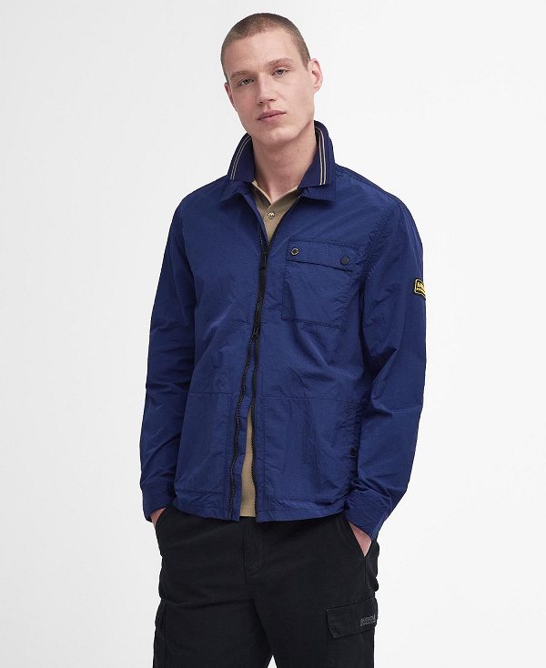 Barbour Inlet Overshirt Mørkeblå | BABO87986