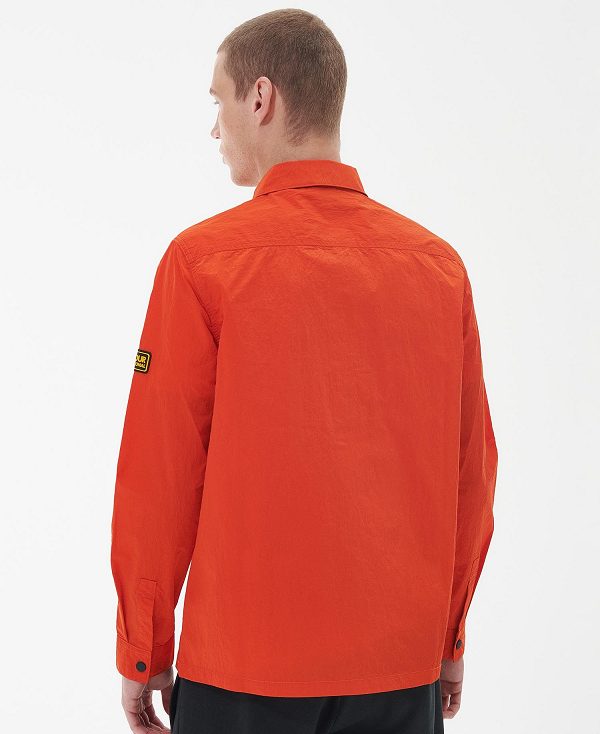 Barbour Inlet Regular Fit Overshirt Orange | BABO87640