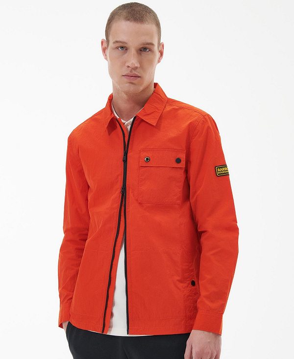 Barbour Inlet Regular Fit Overshirt Orange | BABO87640