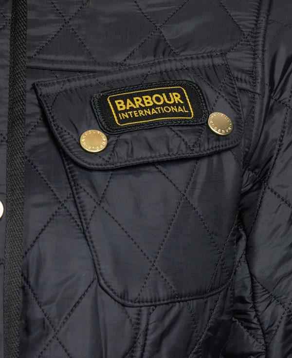 Barbour International Polarquilt Jacket Sort Sort | BABO89254