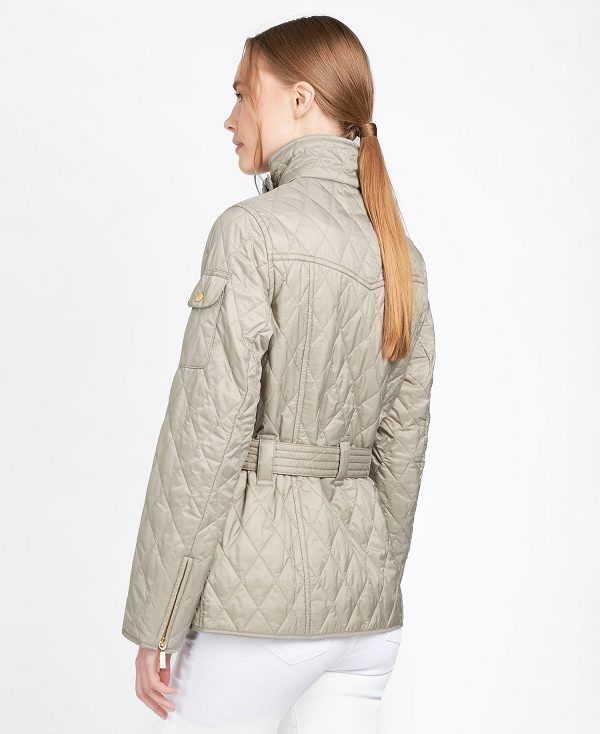 Barbour International Quilted Jacket Beige | BABO89256