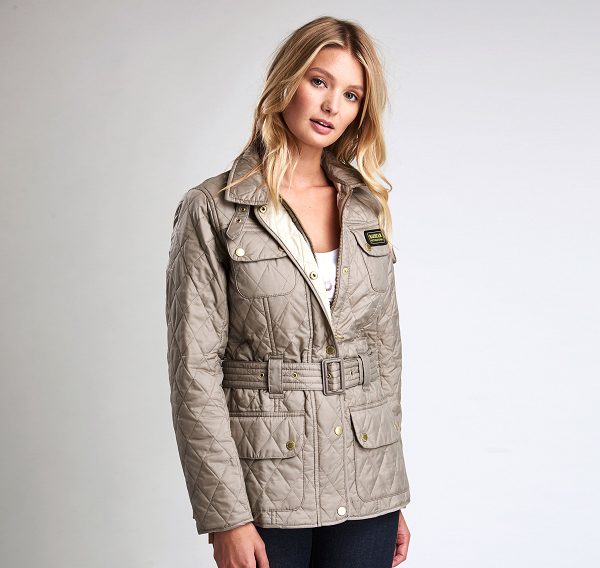 Barbour International Quilted Jacket Beige | BABO89256