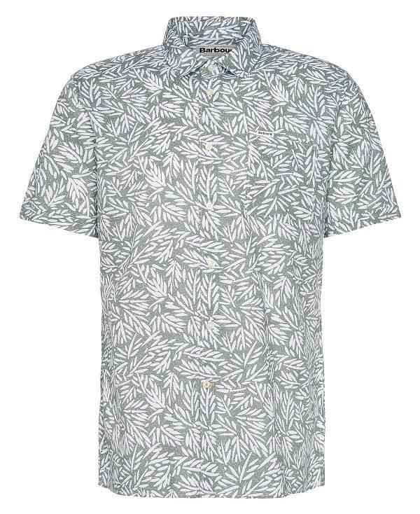 Barbour Jackstone Regular Short-sleeved Shirt Green/White | BABO87788