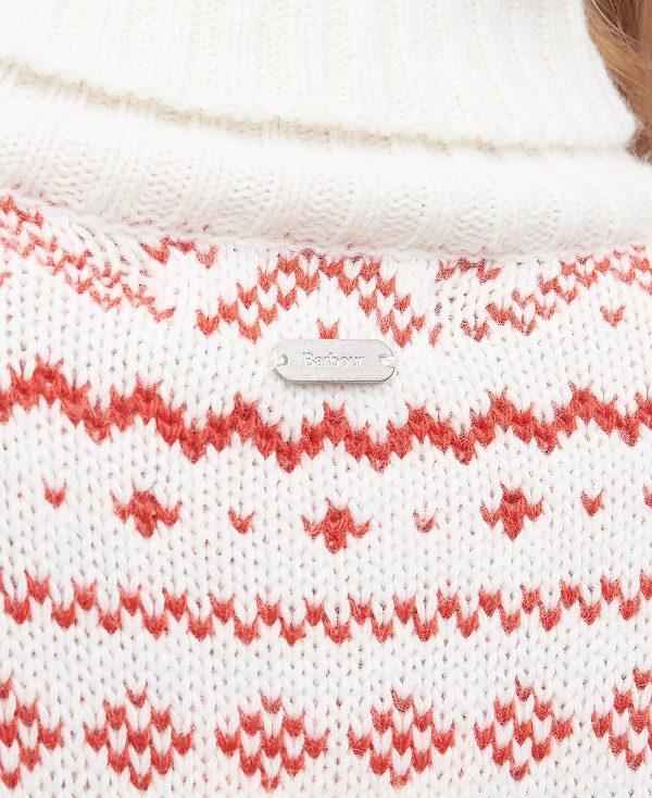 Barbour Jeanne Knitted Jumper Hvide | BABO89678