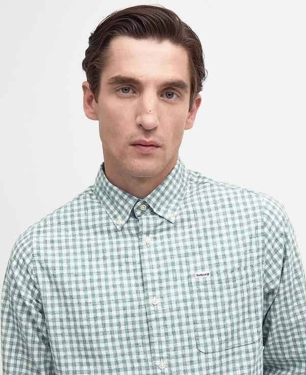 Barbour Kanehill Tailored Shirt Grøn | BABO87689