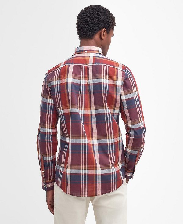 Barbour Kidd Tailored Shirt Dyb Blå | BABO87763