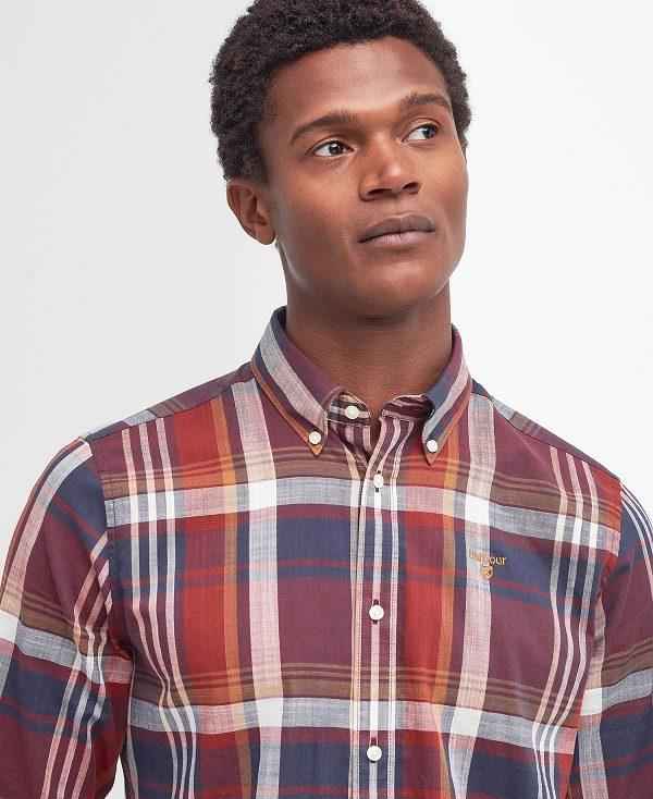 Barbour Kidd Tailored Shirt Dyb Blå | BABO87763