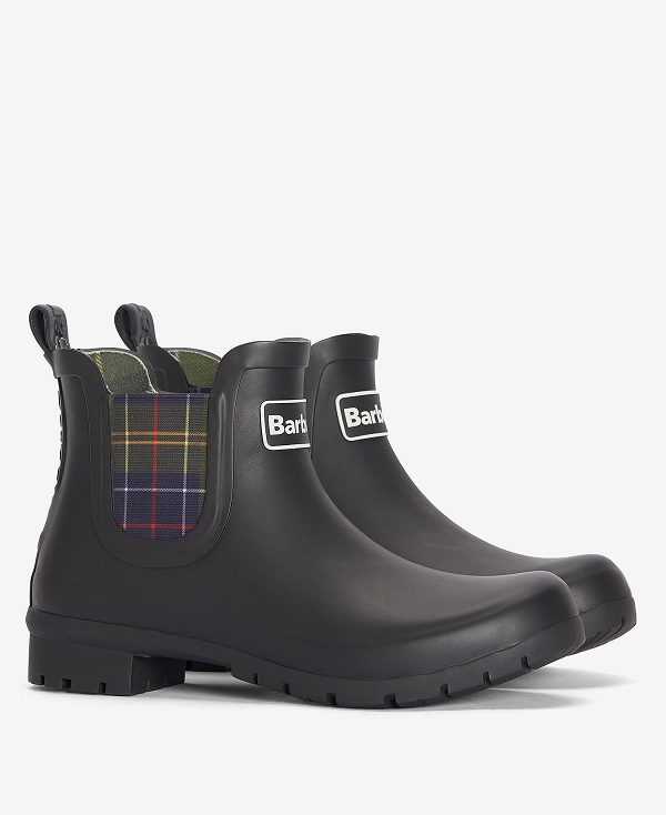 Barbour Kingham Wellingtons Sort | BABO89927