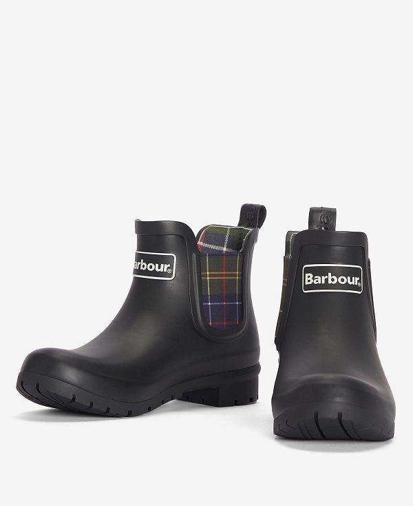 Barbour Kingham Wellingtons Sort | BABO89927