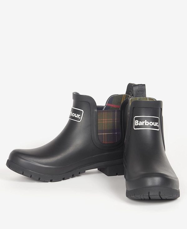 Barbour Kingham Wellingtons Sort | BABO89927