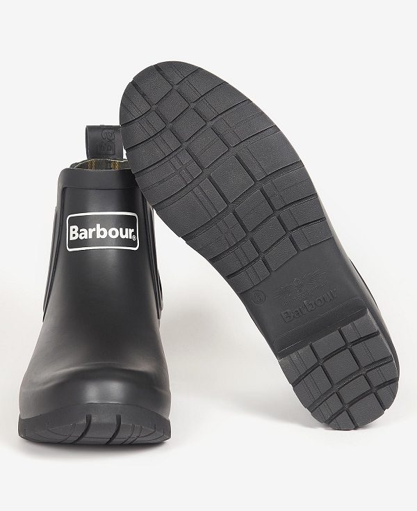 Barbour Kingham Wellingtons Sort | BABO89927