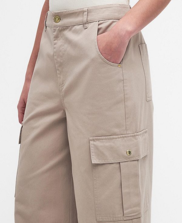 Barbour Kinghorn Cargo Trousers Beige | BABO89835