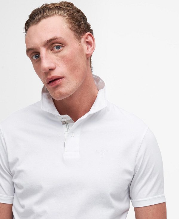 Barbour Kirkhill Short-sleeved Polo Shirt Hvide | BABO88195