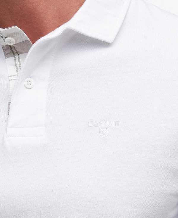 Barbour Kirkhill Short-sleeved Polo Shirt Hvide | BABO88195