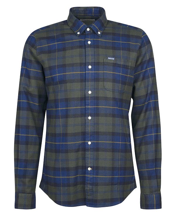 Barbour Kyeloch Tailored Fit Shirt Mørkeblå | BABO87827