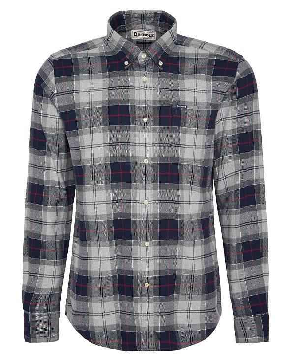 Barbour Kyeloch Tailored Long-sleeved Shirt Blå | BABO87820