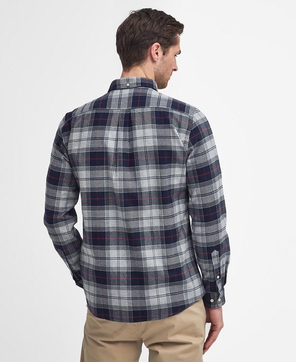 Barbour Kyeloch Tailored Long-sleeved Shirt Blå | BABO87820