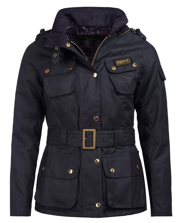 Barbour Ladies International Waxed Jacket Sort | BABO89180