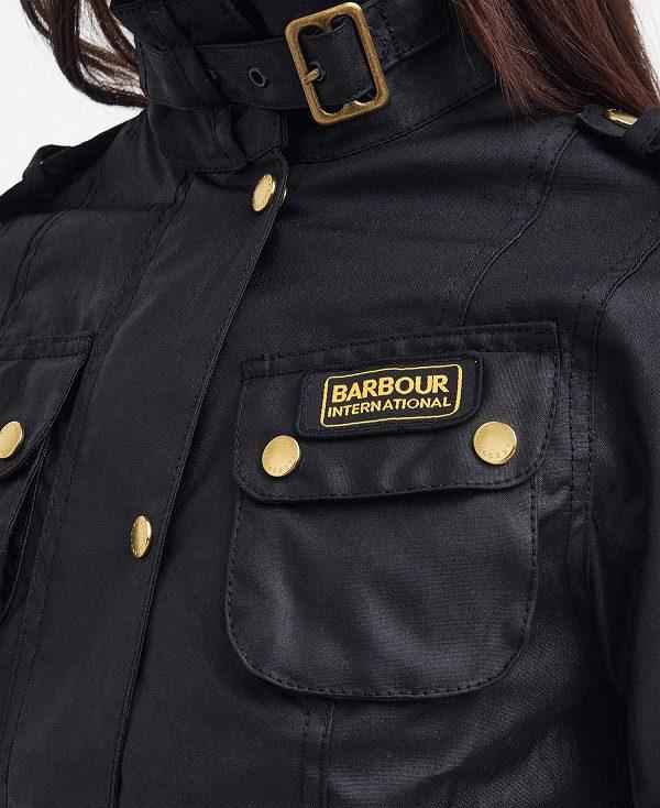 Barbour Ladies International Waxed Jacket Sort | BABO89180