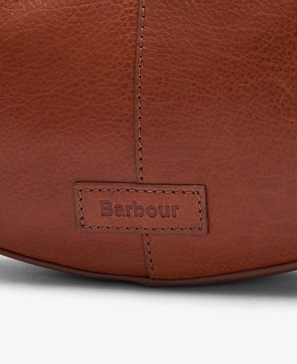 Barbour Laire Leather Half-moon Bag Brune | BABO89989